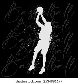 Basketball slogan graphic vector print lettering for t shirt print design