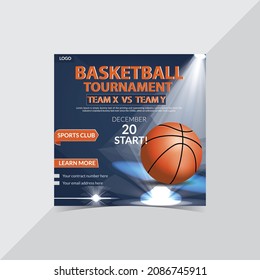 Basketball Social Media Banner Template