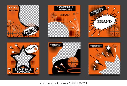 Basketball social media templates. good for beautifying your social media.