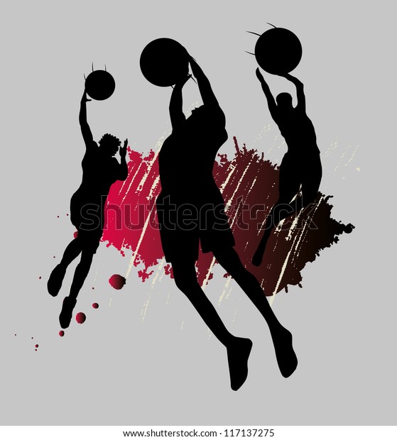 Basketball Splash Team Stock Vector (Royalty Free) 117137275