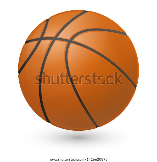 Basketball Sport Ball Emoji Icon Object Stock Vector (Royalty Free ...