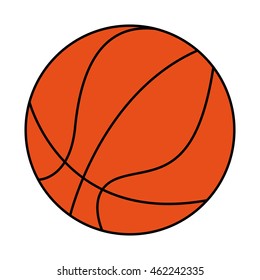 basketball sport ball equipment icon vector illustration design