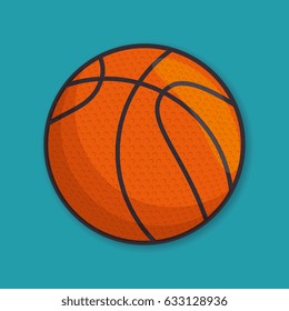 basketball sport ball isolated icon