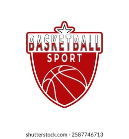 Basketball sport club logo design template