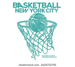Basketball sport club vector t-shirt design. Basketball college league. Basketball court abstract art.