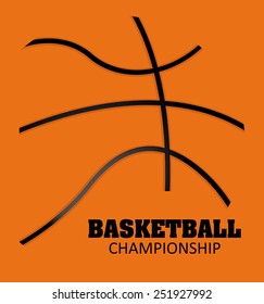 basketball sport design, vector illustration eps10 graphic 