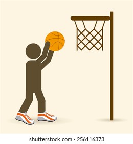 basketball sport design, vector illustration eps10 graphic 