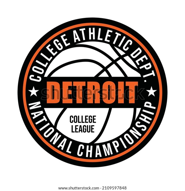 Basketball sport, detroit, typography\
graphic design, for t-shirt prints, vector\
illustration