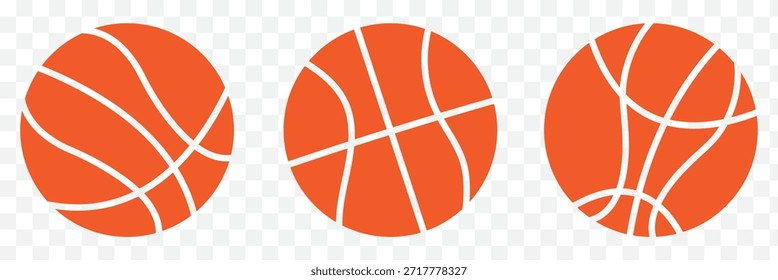Equipamiento deportivo de baloncesto Icono sólido . Icono del Vector del logotipo del baloncesto. eps 10. Símbolos de baloncesto de color naranja.