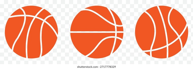 Equipamiento deportivo de baloncesto Icono sólido . Icono del Vector del logotipo del baloncesto. eps 10. Símbolos de baloncesto de color naranja.