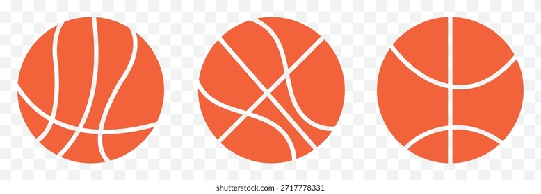 Equipamiento deportivo de baloncesto Icono sólido . Icono del Vector del logotipo del baloncesto. eps 10. Símbolos de baloncesto de color naranja.