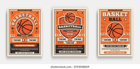 Basketball Sport Flyer design template