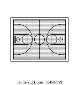 Basketball sport game icon vector illustration graphic design