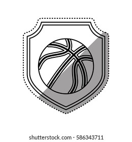 Basketball sport game icon vector illustration graphic design