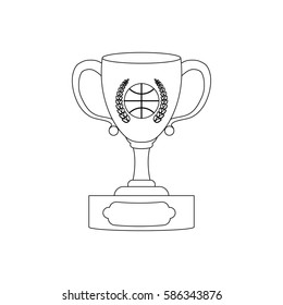 Basketball sport game icon vector illustration graphic design