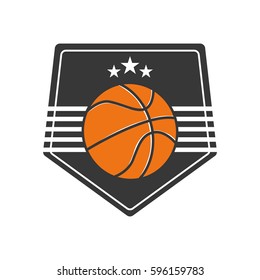 Basketball sport game icon vector illustration graphic design
