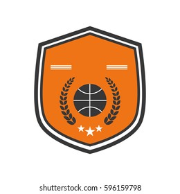 Basketball sport game icon vector illustration graphic design
