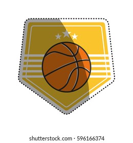 Basketball sport game icon vector illustration graphic design