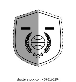 Basketball sport game icon vector illustration graphic design
