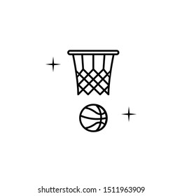 Basketball, sport icon. Element of sport thin line icon