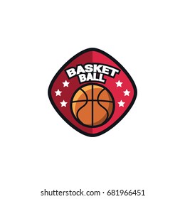 Basketball sport icon logo or emblem vector