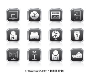 Basketball and sport icons - vector Icon Set