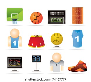 Basketball and sport icons - vectorIcon Set
