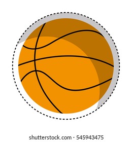 basketball sport isolated icon vector illustration design