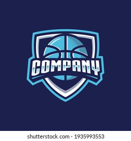 basketball sport logo for company and team