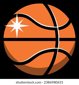 basketball sport logo design vector