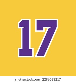 Basketball Sport Number Vector Template