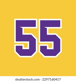 Basketball Sport Number Vector Template