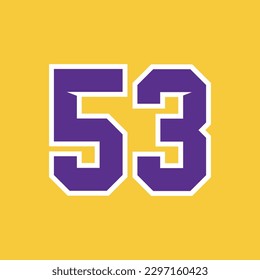 Basketball Sport Number Vector Template