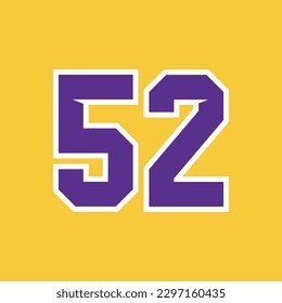 Basketball Sport Number Vector Template