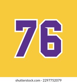 Basketball Sport Number Vector Template