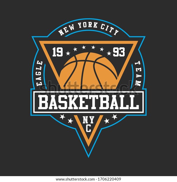 Basketball Sport Original Design Typography Tshirt Stock Vector Royalty Free