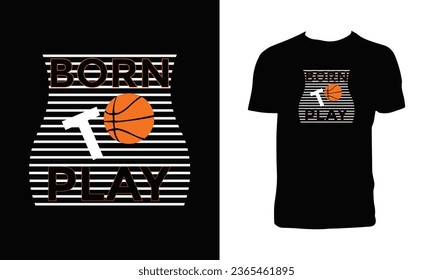 Basketball Sport T Shirt Design. 