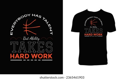 Basketball Sport T Shirt Design. 