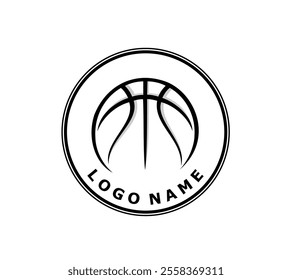 Basketball sport team logo vector