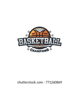 Basketball sport team logo vector