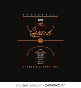 Basketball  sport typography, tee shirt graphics, vectors