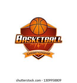 Basketball sport vector icon.