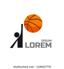 Basketball sport vector logo design template