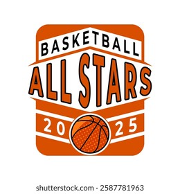 Basketball Sports All stars Team logo design template