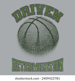 Basketball sports graphic design vector good for young boys print t-shirts. Vintage design. Grunge background. Sports typography, t-shirt graphics, posters, banners, flyers, print, and postcards