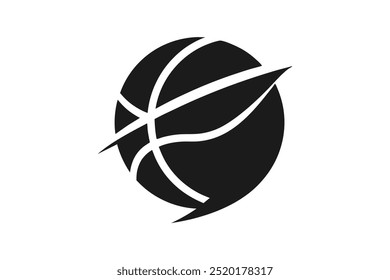 Basketball Sports logo vector art illustration.