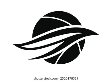 Basketball Sports logo vector art illustration.