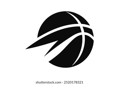 Basketball Sports logo vector art illustration.