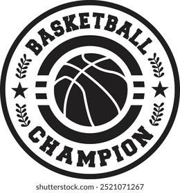 Basketball, Sport, Basketballspieler, Champion, Meisterschaft, Basketballspiel, Team, Namensschild, Vektorgrafik, Silhouette, Logo