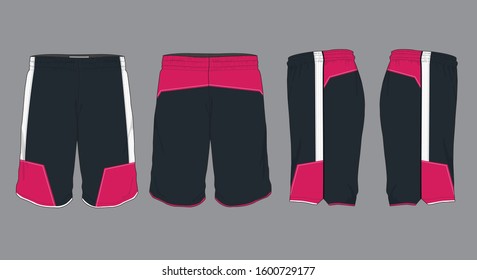 Basketball sports short template apparel